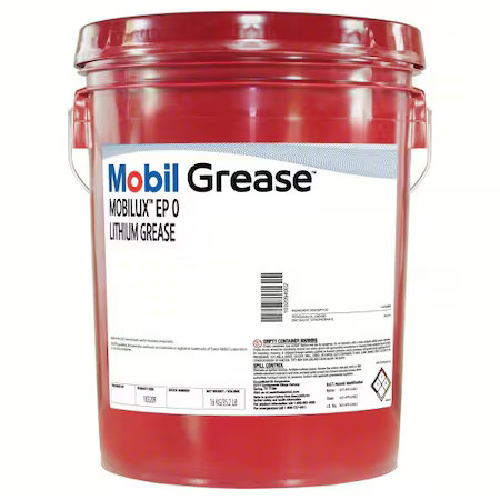 Mobil 103209 Multipurpose Grease, 35.2 Lb, Bucket, Mineral Base, 266 Degrees F