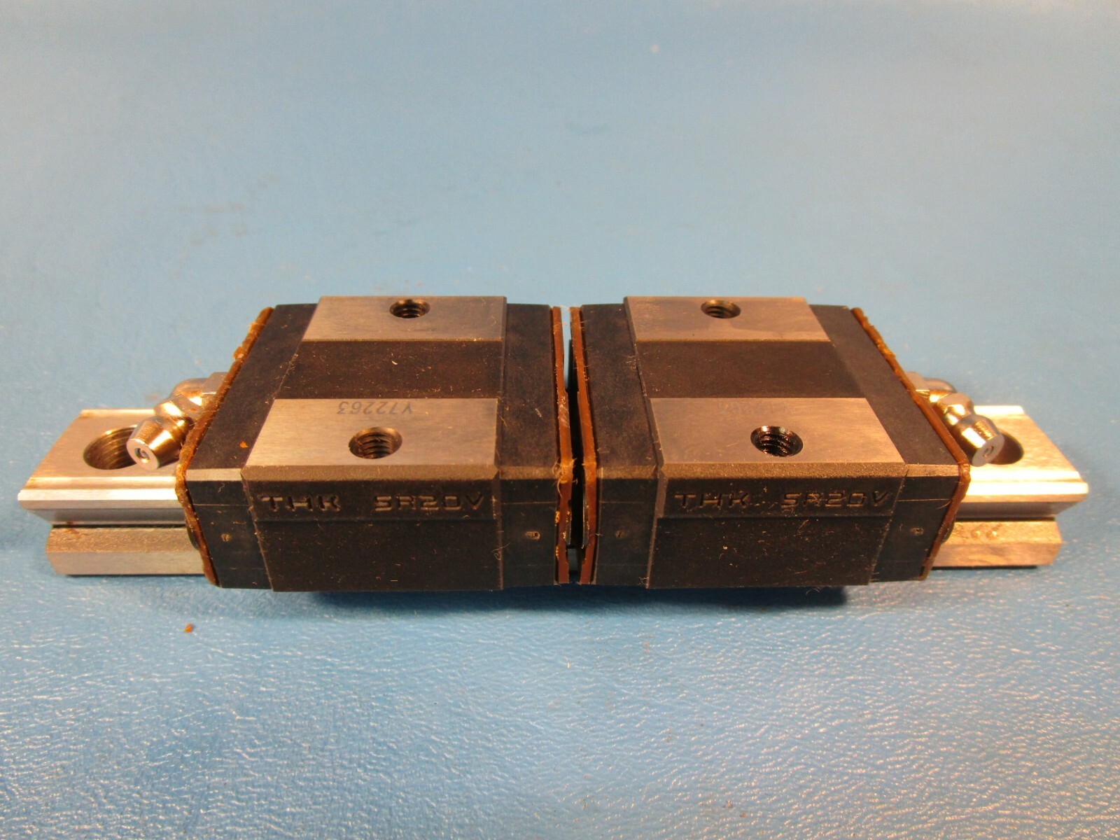 THK, SR20V2UUC1 + 140LP, TWO SR20V Linear Guide Blocks on a 140mm Rail