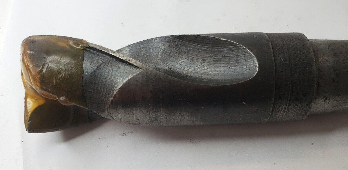 UNBRANDED TAPERED SHANK DRILL BIT 1-1/2 SPIRAL HS 9.5″ OAL 3-3/4″ LOC 2 FLUTE