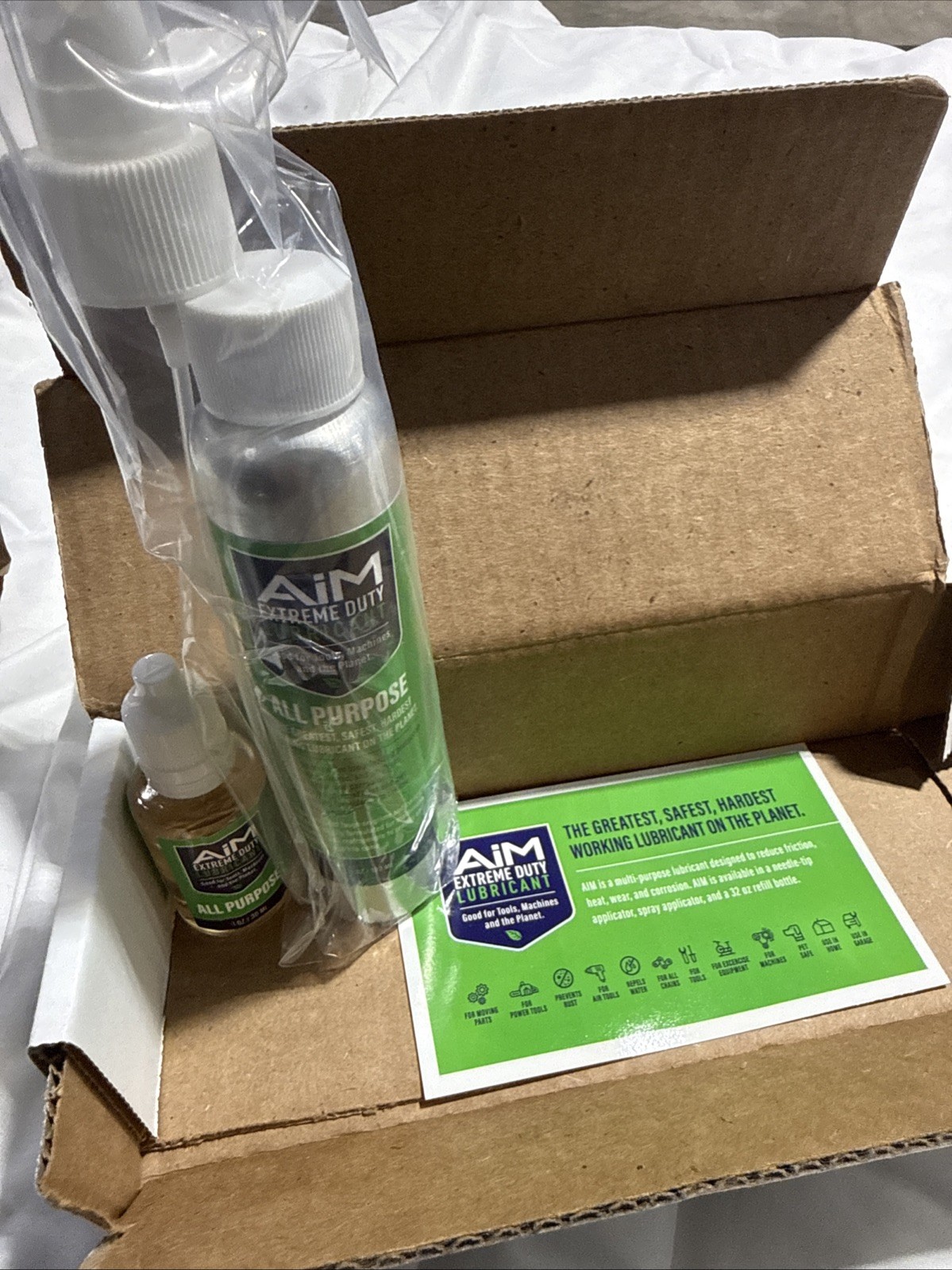PlanetSafe AIM Extreme Duty Lubricant 4oz + 1oz Bundle – New