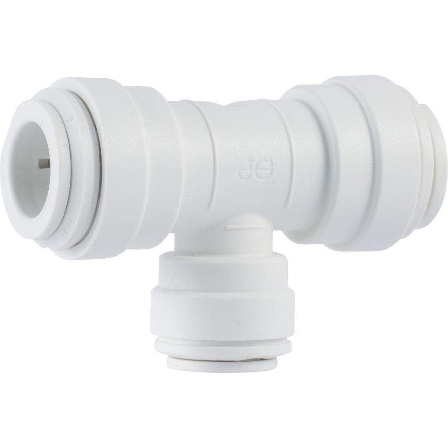 John Guest Speedfit 3/8 Inch x 3/8 Inch x 1/4 Inch OD Reducing Tee, Push to C…