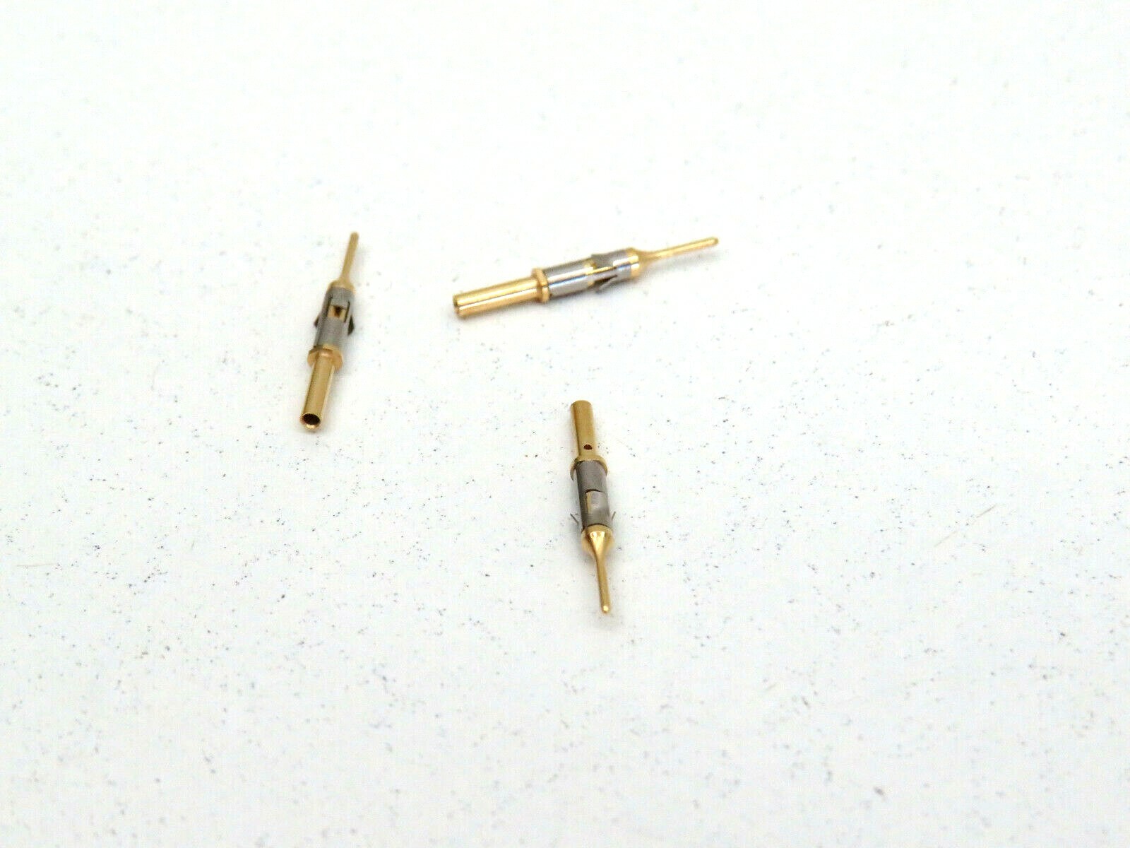 (20-Pack) Contact Pin Socket with Sprin, Male, 1mm, Gold Plated