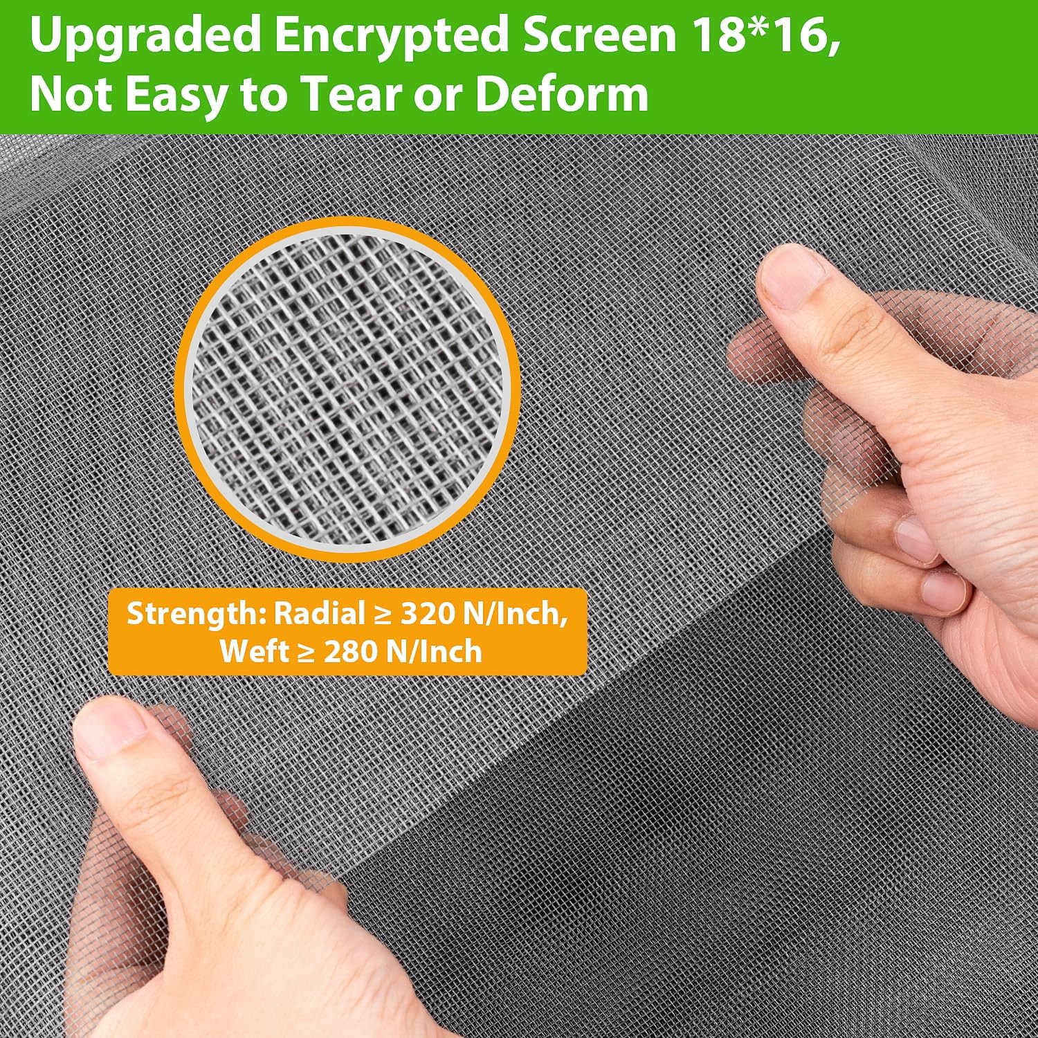 Replacement Window Screens, 59X106 Inch Durable 59″x106″Gray, 59″x106″Gray