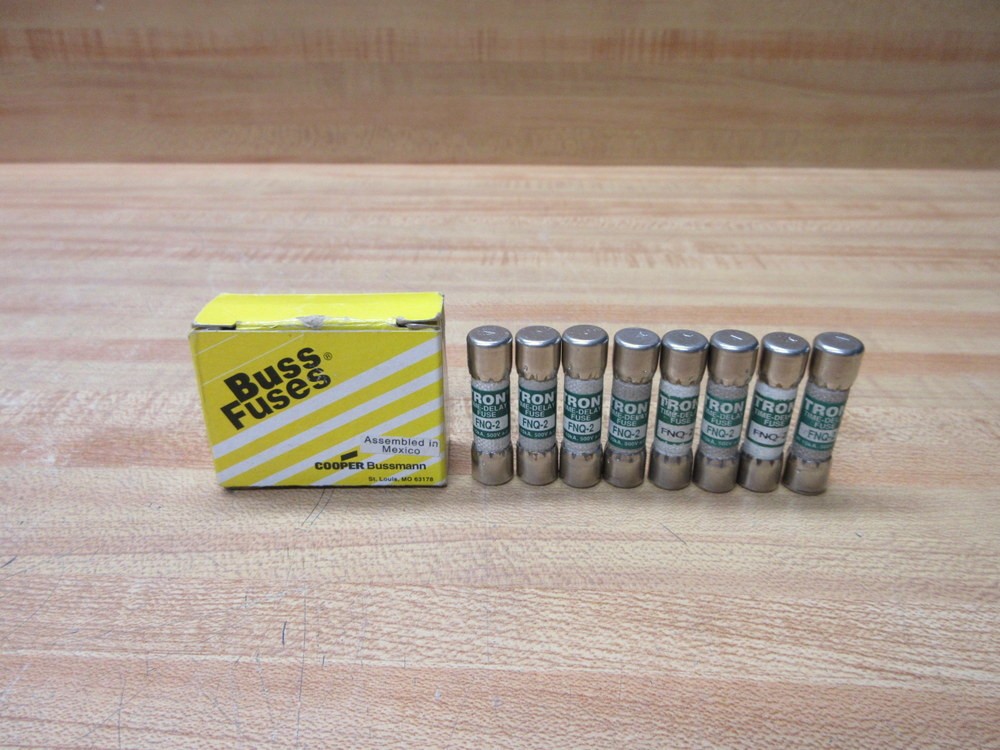 Buss FNQ-2 Bussmann Fuse Cross Ref 4XC50 (Pack of 8)