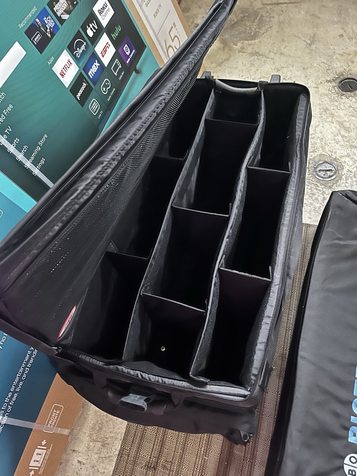 WATTS BAGS Black Multi-Compartment Storage Bags Set of 2