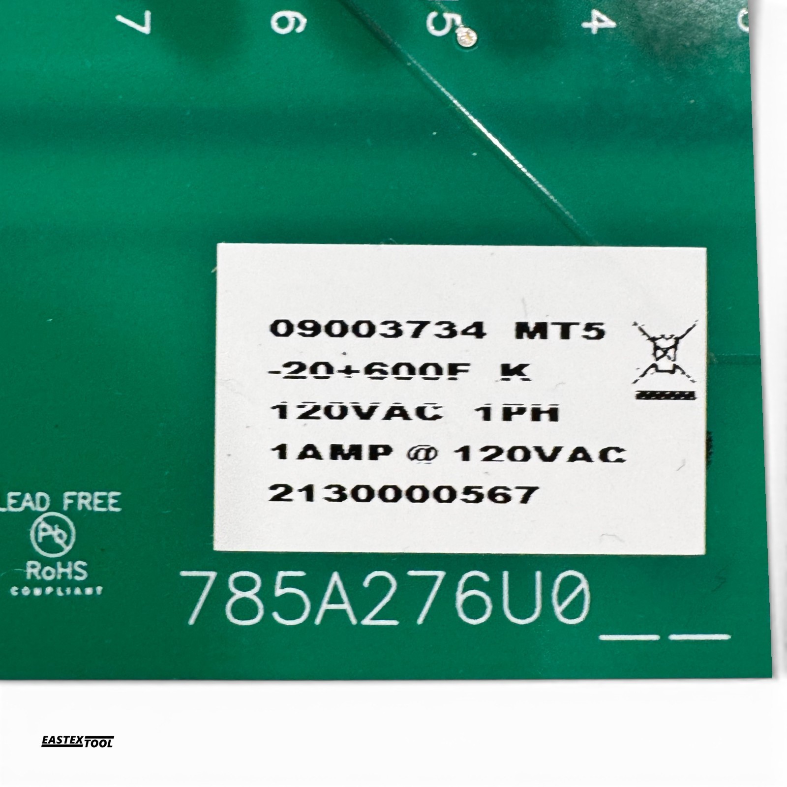 CONAIR 09003734 MT5 , TW-2 THERMOLATOR OPERATOR DISPLAY BOARD 120VAC 1Ph
