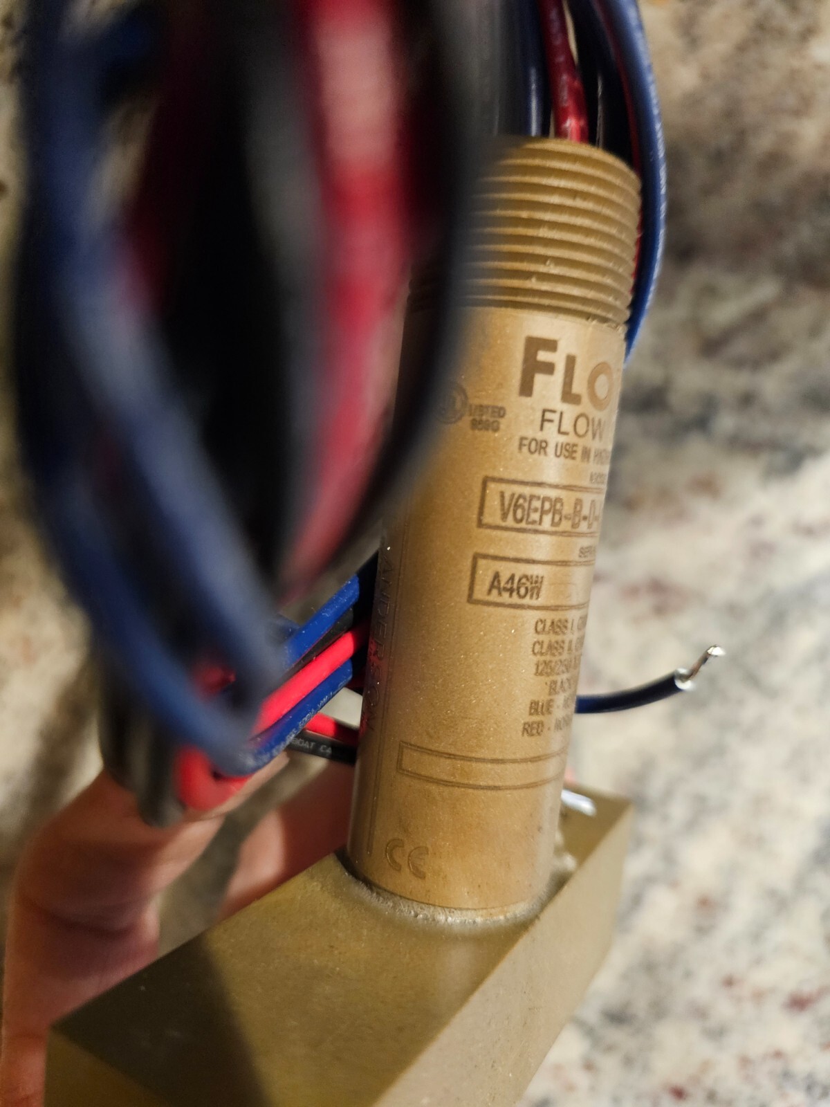 Dwyer Flotec V6epb-B-D-Lf Liquid Flow Switch S587592-04 A46W Dpdt 125/250V