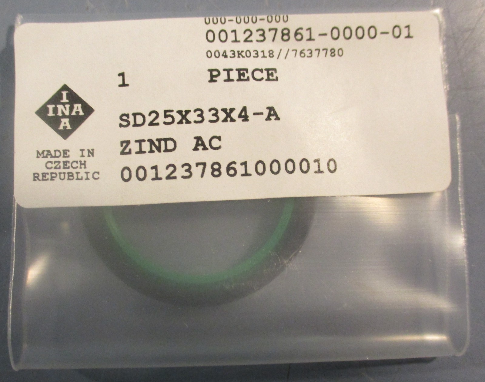INA SD25X33X4-A Double Lip Oil Seal Polyurethane 25mm ID 33mm OD 4mm W Lot of 12