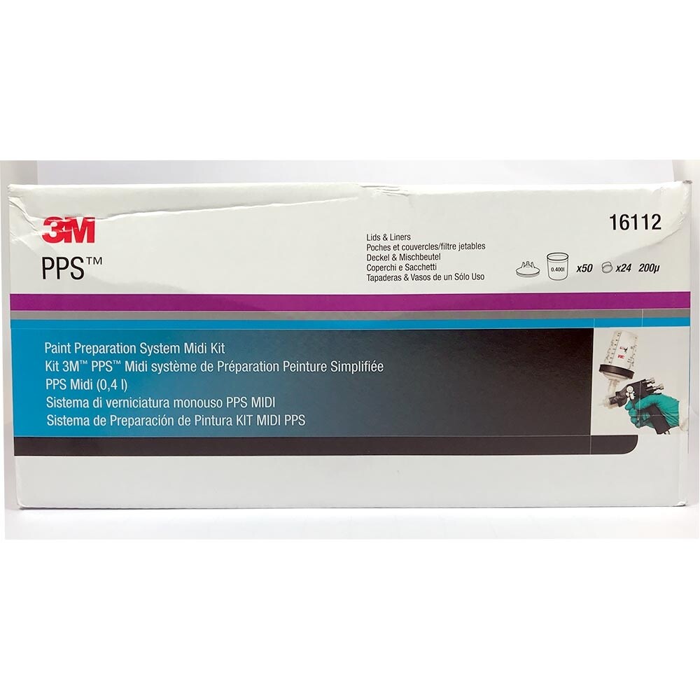 3M™ 16112 Pps™ Kit 0.4L 200my Filter 50x Glass 50x Hat Lid