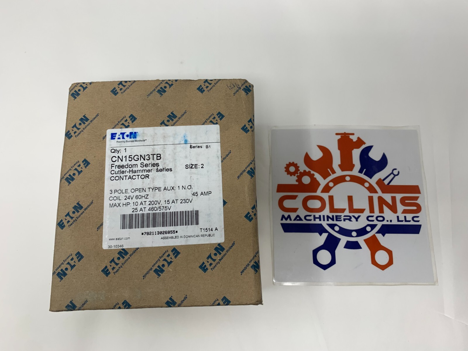 Eaton Cutler-Hammer CN15GN3TB Contactor NEMA Size 2 24VAC 3P 45A 25HP@460/575V