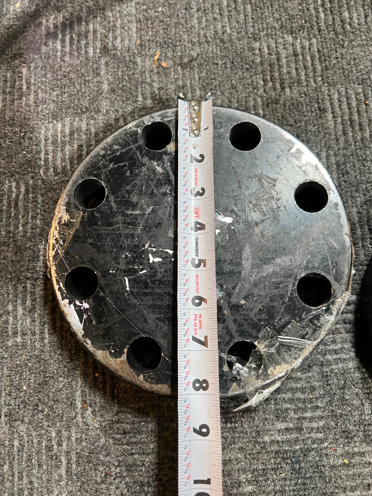 (QTY 3) Boltex Galvanized Blind Flange 8″ x 5″ B16 3 600 A7SA-105-N/A694 F42 GBD