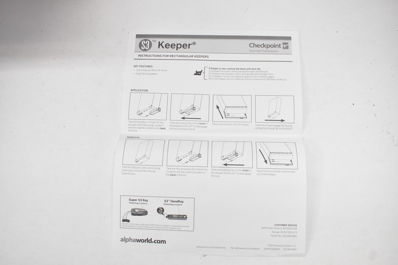 Alpha Security Products S3 Keeper Gillette BRANDED 20 Pack Gray Retail Security