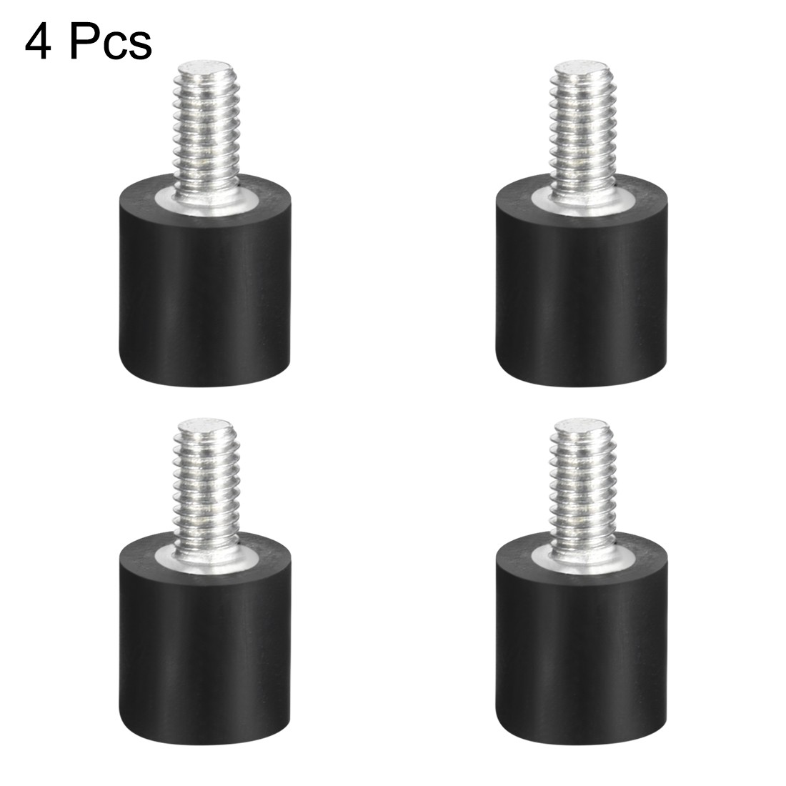 4pcs M4 Rubber Mounts Shock Absorber Anti Vibration Isolators 10mm