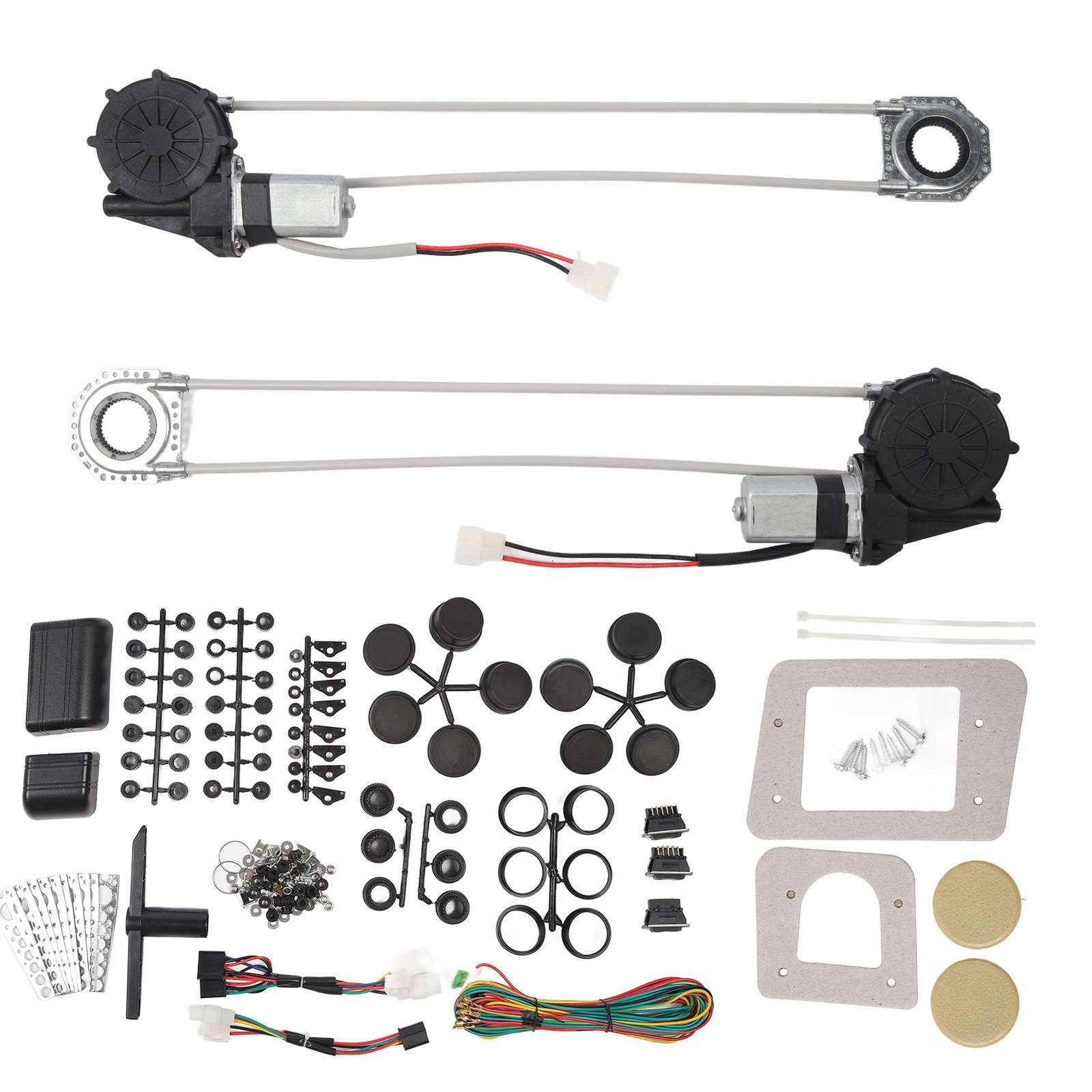 Universal Electric Power Window Conversion Kit For 2 Door Car Trunk Pickup