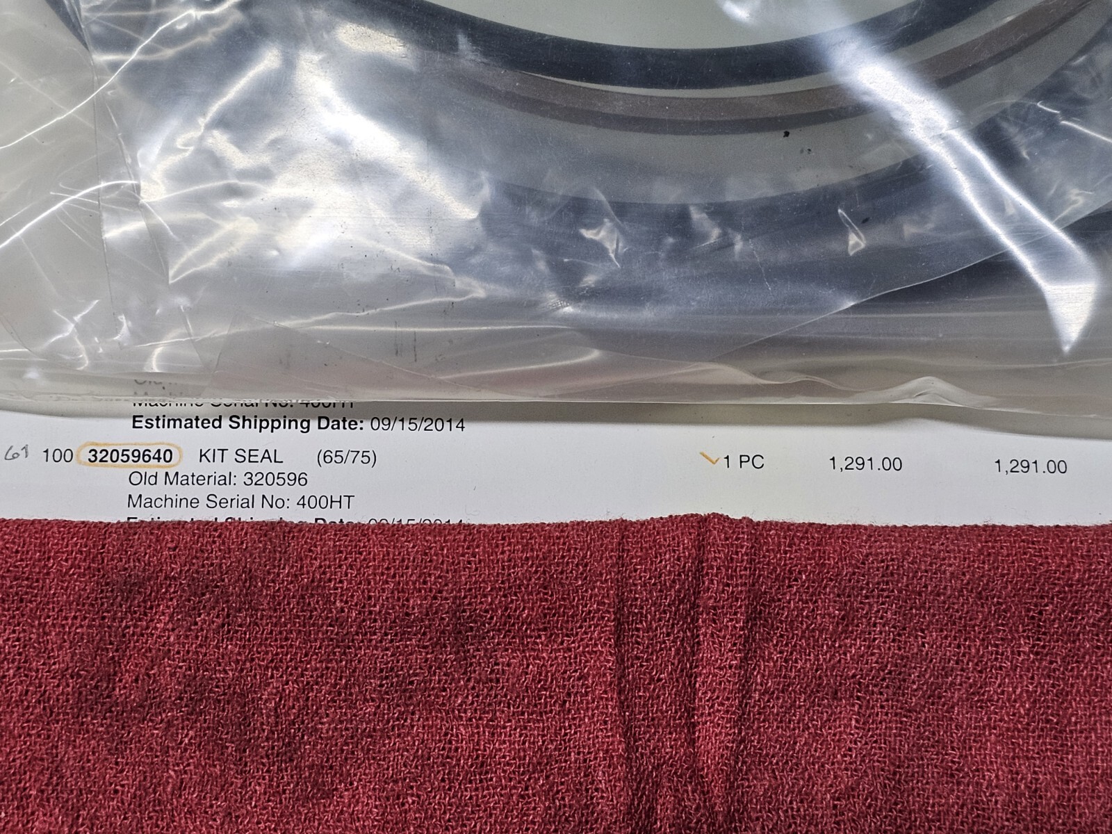 Van Dorn Demag 320596 Seal Kit