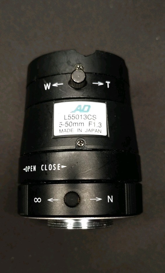 Used 5 ~ 50mm Manual Zoom & Iris Lens Pelco AD CCTV L55013CS Read Description