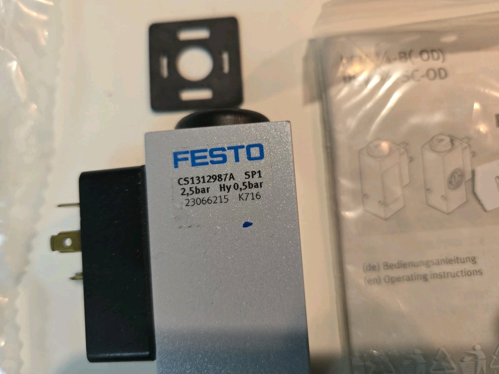 1 qty FESTO NEW PEV-1/4-B 10773 PLC Pressure Switch 24VDC + W/694436. FREE SHIP
