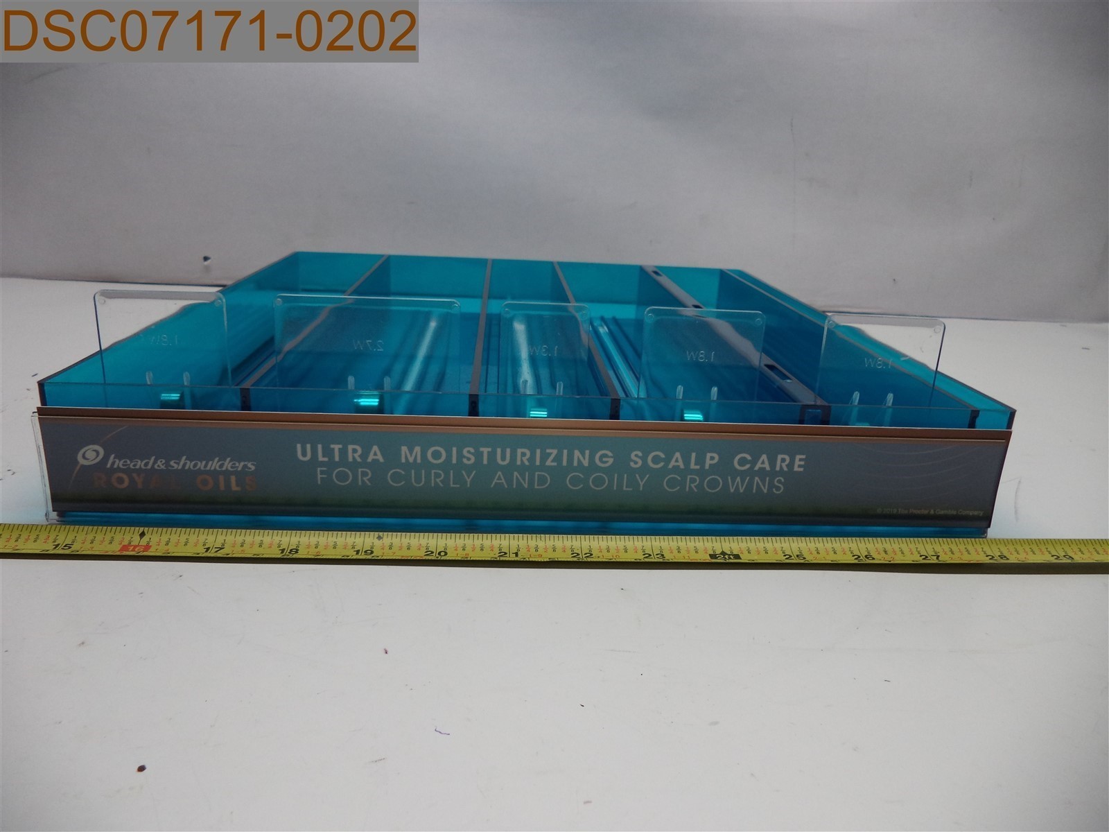 QTY = 2: Royal Oils 5 Facing Single Color Tray, 13 7/8″ x 16″, Blue