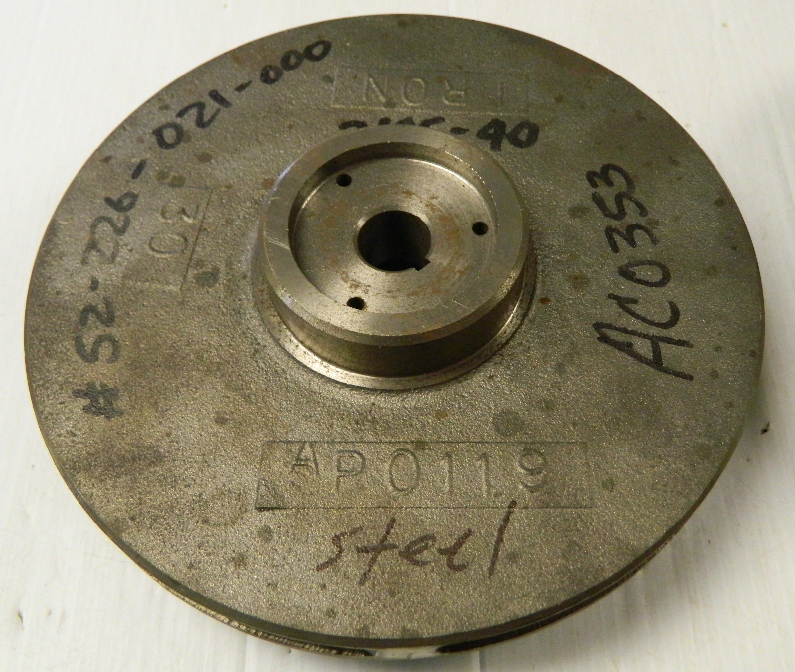 NEW ITT STEEL IMPELLER PMPTITT33003 AP0119 52-226-021-000