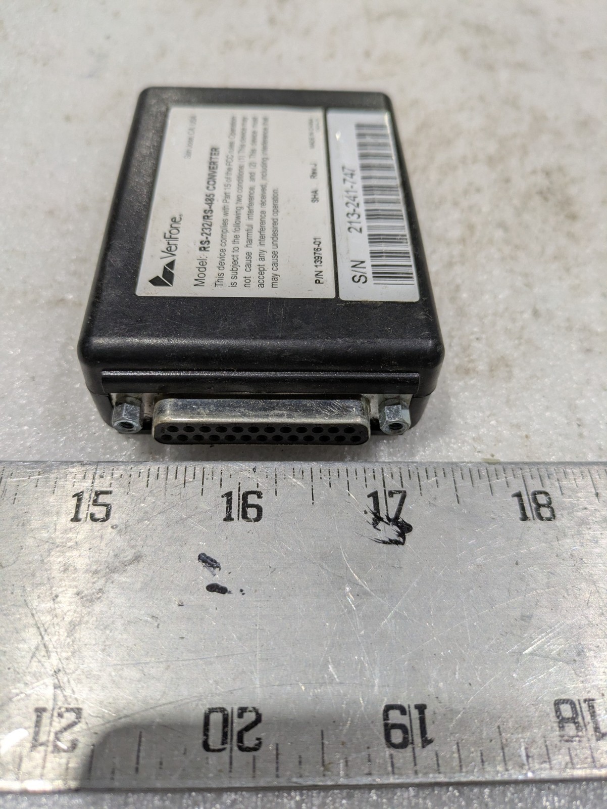 VERIFONE RS-232/RS-485 CONVERTER 13975-01 REV J