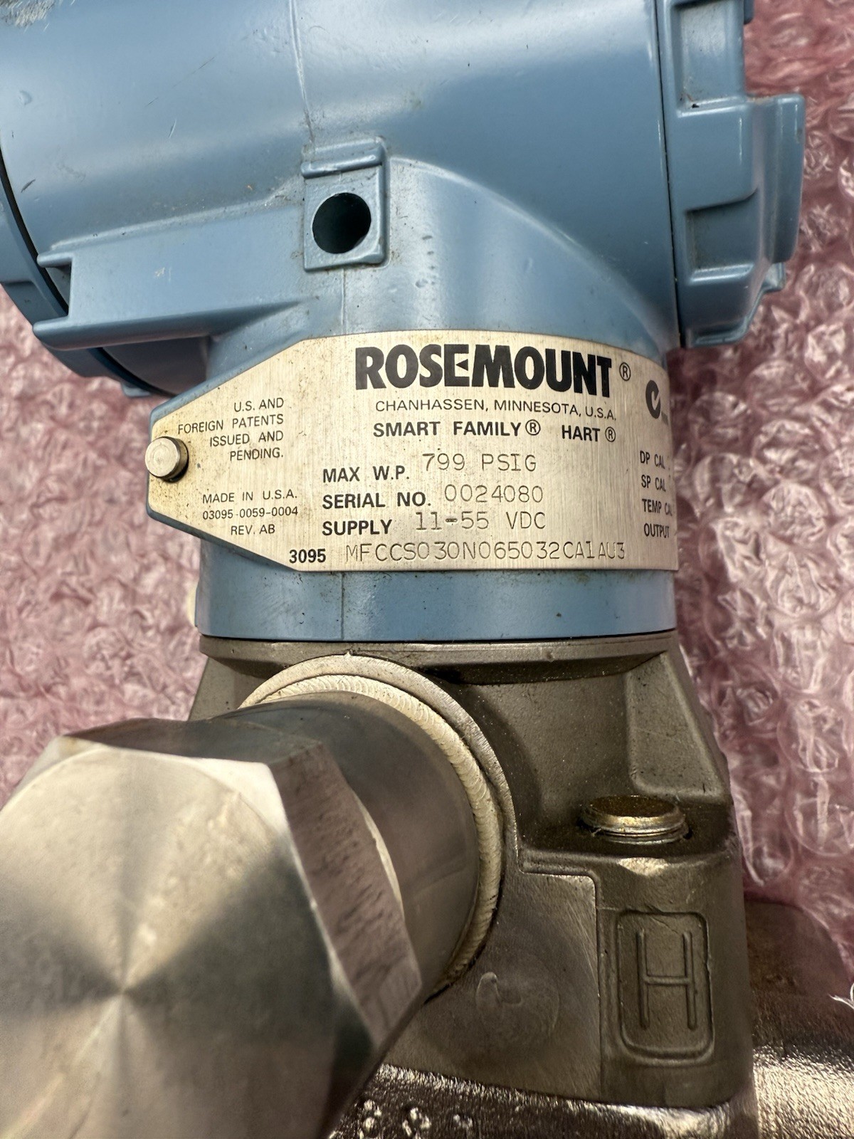 Rosemount 03095-0045-2812 Smart Family Hart Field Terminal Flow Transmitter NOB
