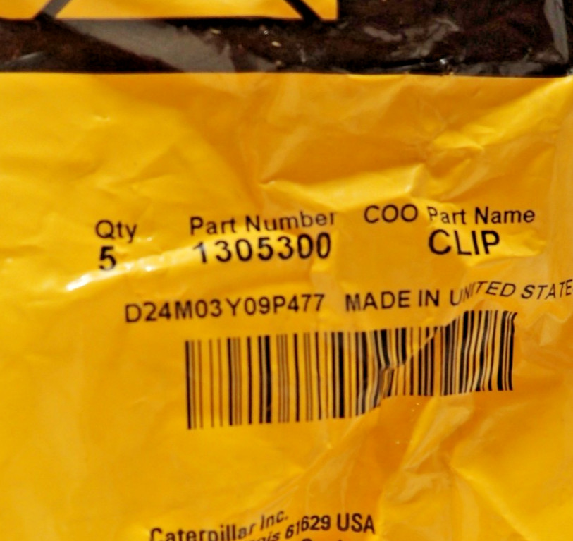 New Genuine OEM CAT 130-5300 Caterpillar Wiring Clip. (Lot of 5) FREE SHIPPING