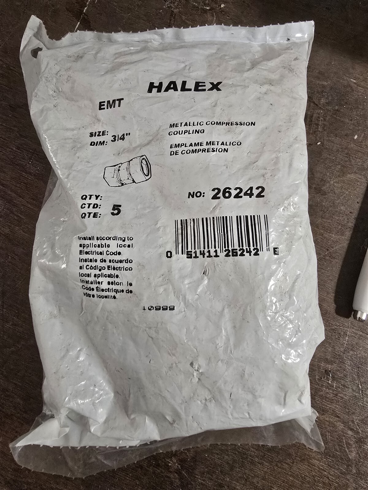 NEW Halex 26242 3/4″ Compression Couplings, 5-Pack *FREE SHIPPING*