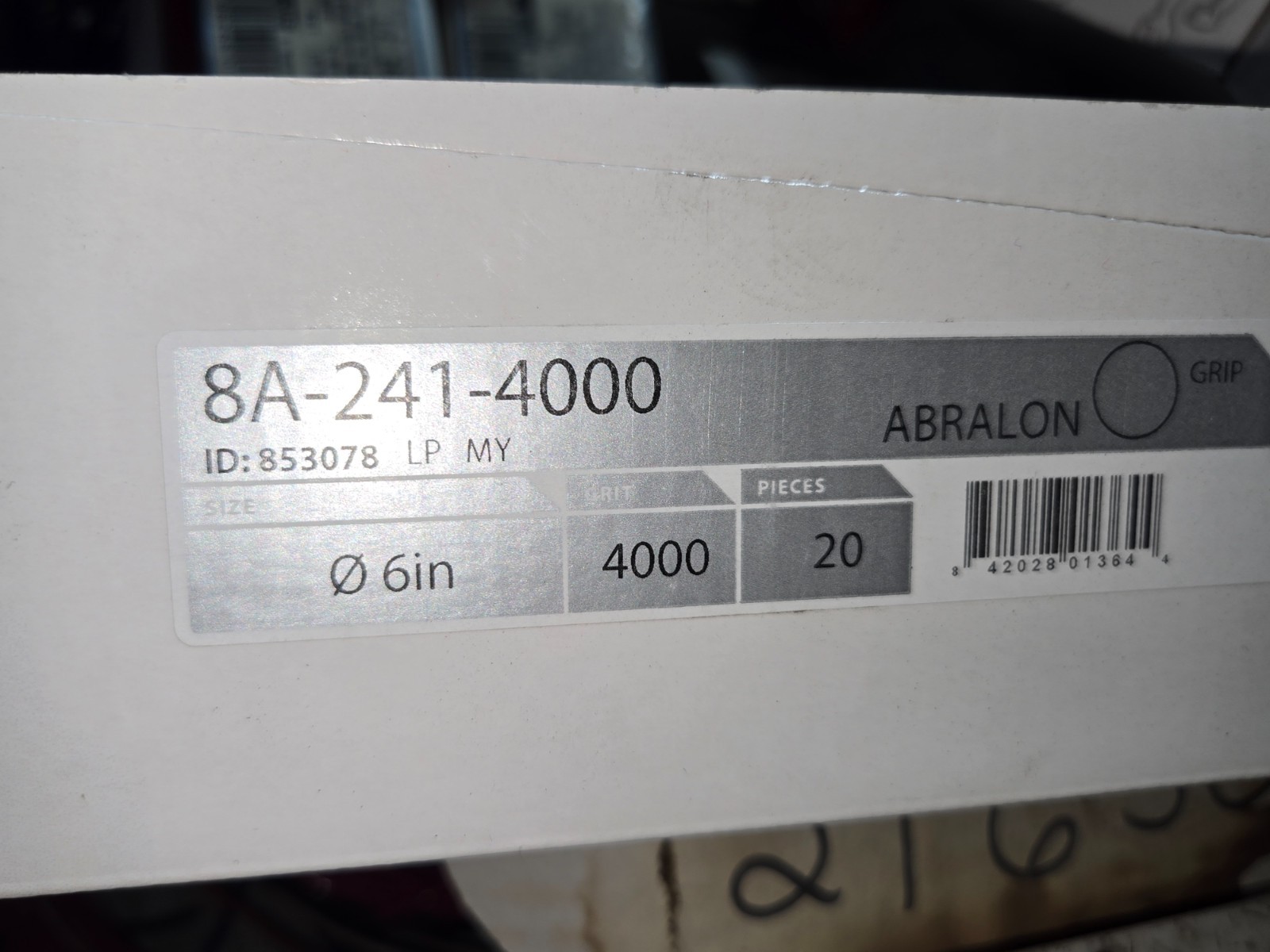 Mirka Abralon 8A-241-4000 6 Inch (150mm) Sanding Pads – 4000 Grit – 20 Pack