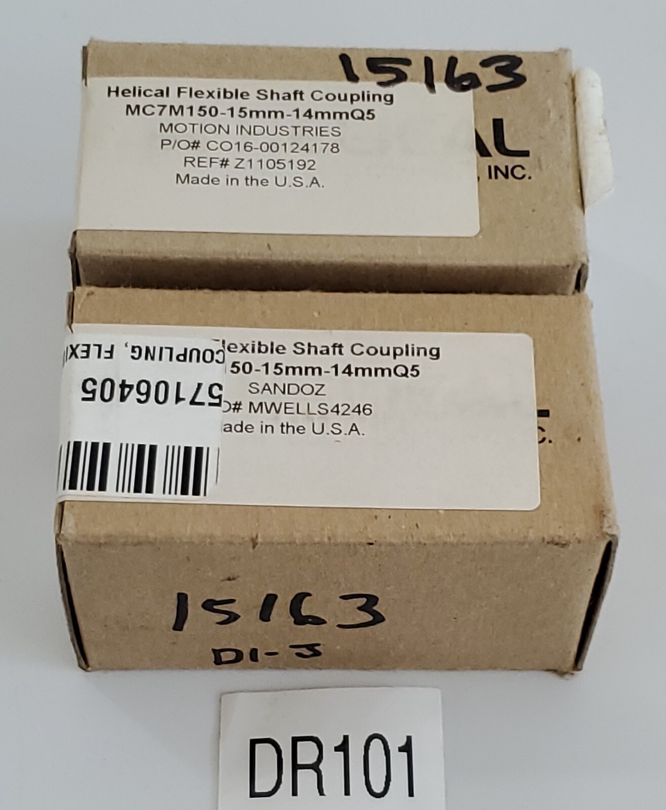 *NEW SEALED BOXES* 2 Helical MC7M150-15-14 Q5 Flexible Shaft Couplings +Warranty