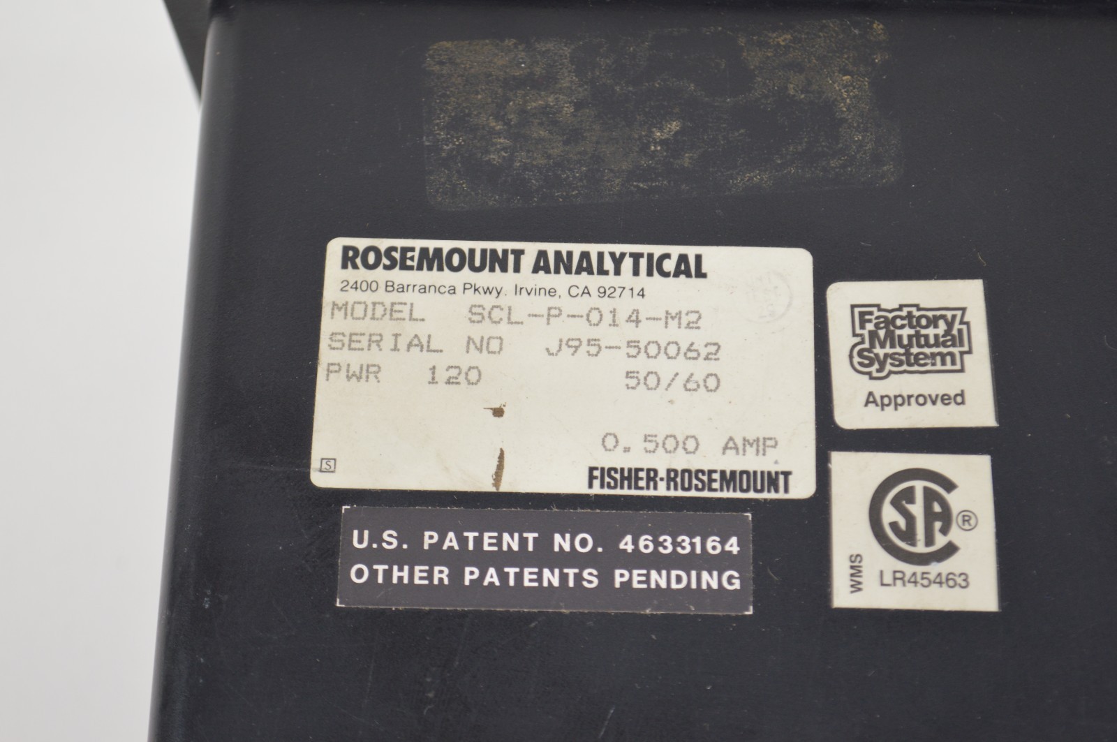 Rosemount Analytical Solu Comp SoluComp Water Quality PH Monitor SCL-P-014-M2