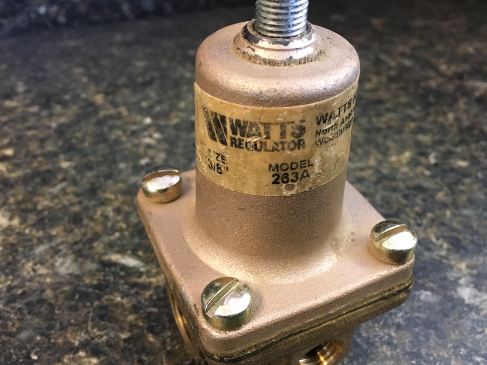 WATTS 3/8″ WATER PRESSURE REGULATOR 263A 3-50PSI RANGE SET 15PSI (KB)