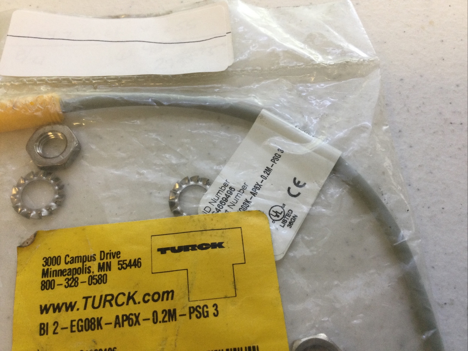 NEW TURCK BI 2-EG08K-AP6X-0.2M-PSG3, S466949, FREE SHIPPING