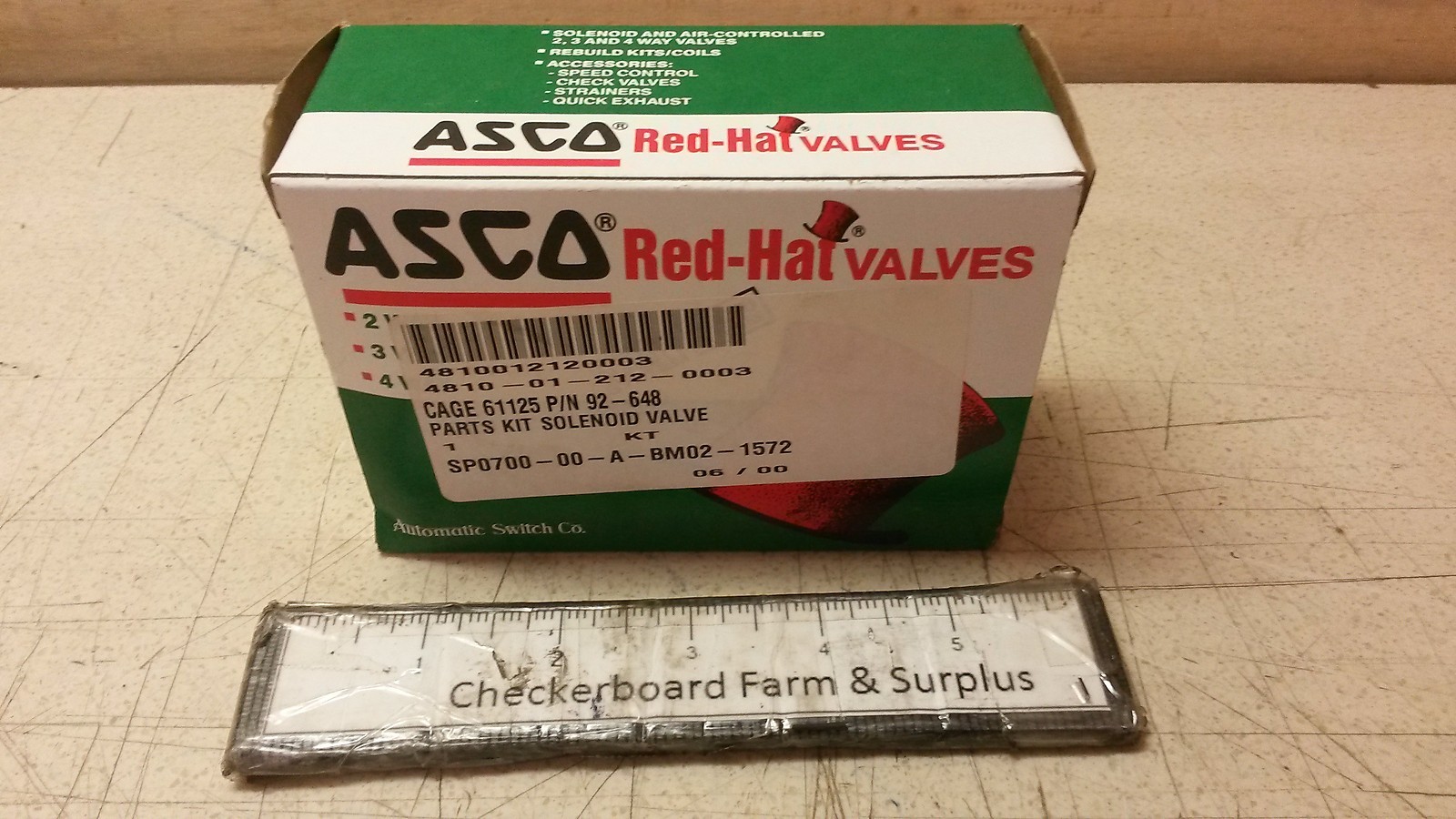 NOS ASCO Solenoid Valve Repair Parts Kit 92-648 092648 088269-1 4810012120003
