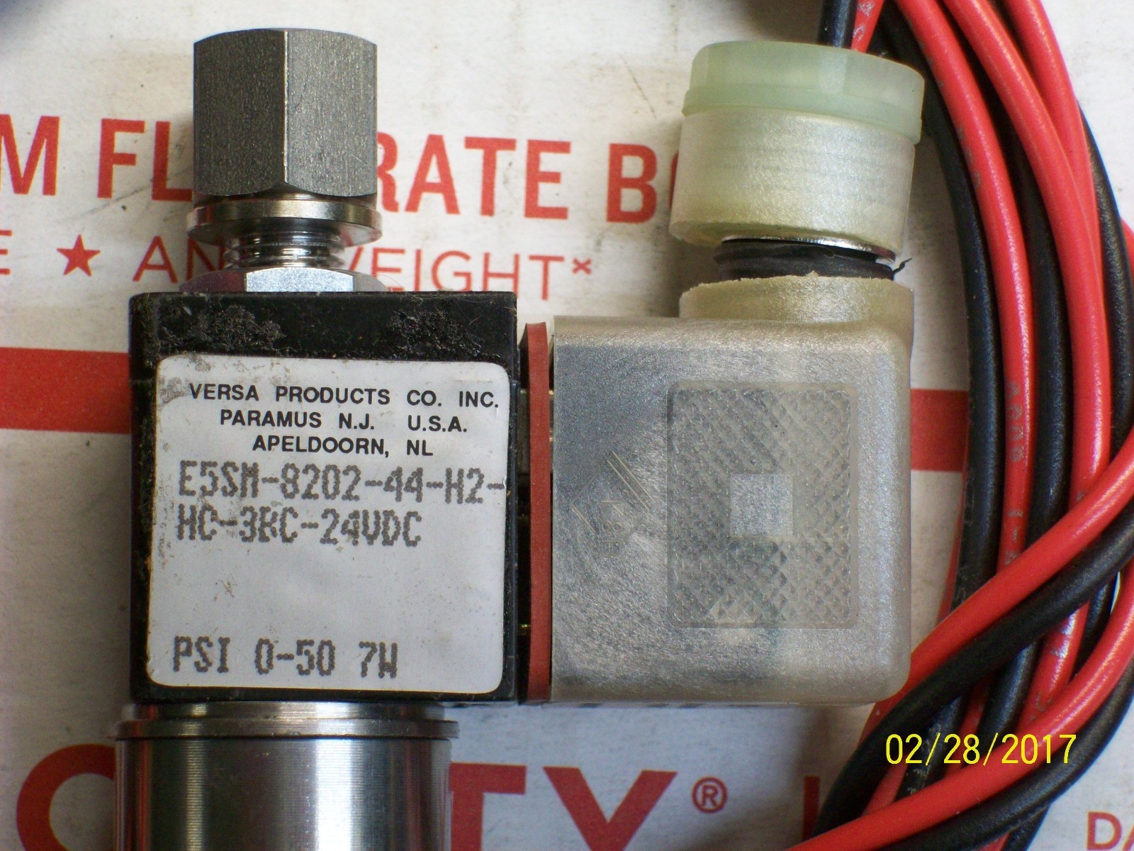 NEW VERSA VALVE E5SM-8202-44-H2-HC-3BC-24VDC (see description)