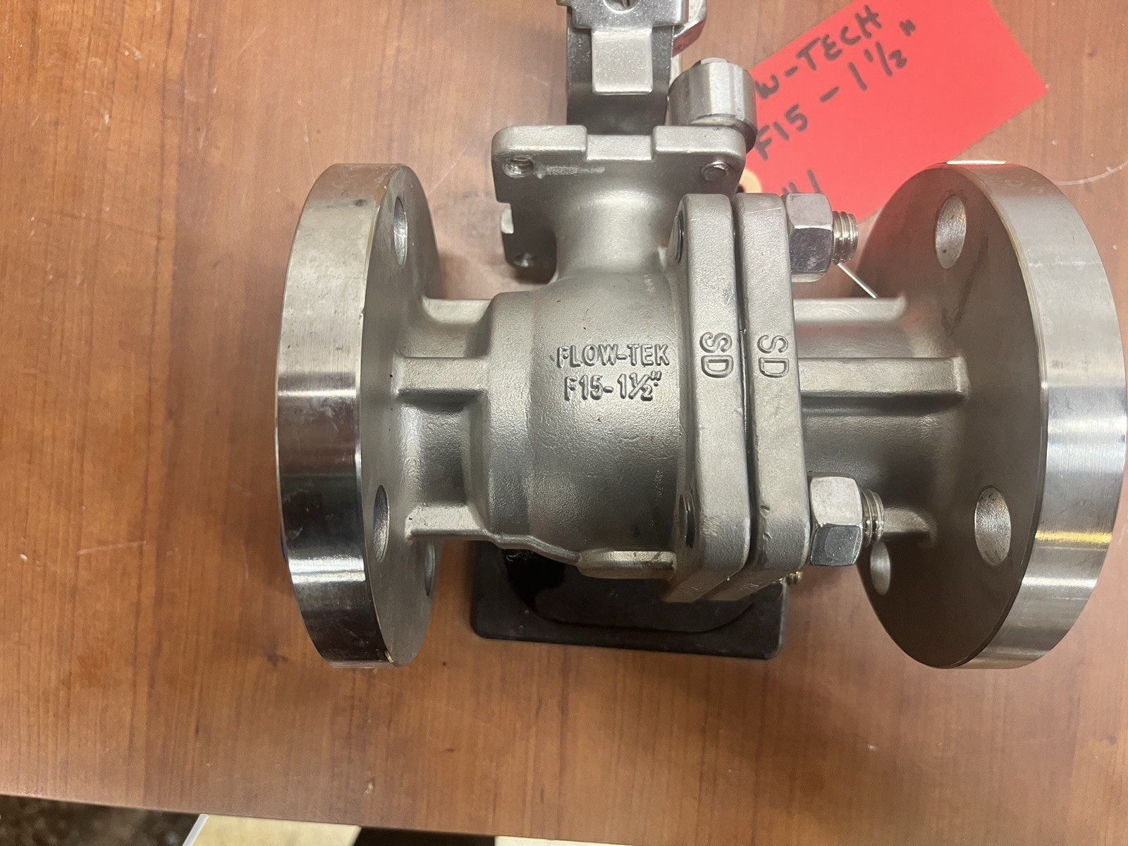 FLOW-TEK SS F15 1-1/2″ stainless VALVE 1-1/2-150 CF8M TFM-1600 275PSI 316 flange