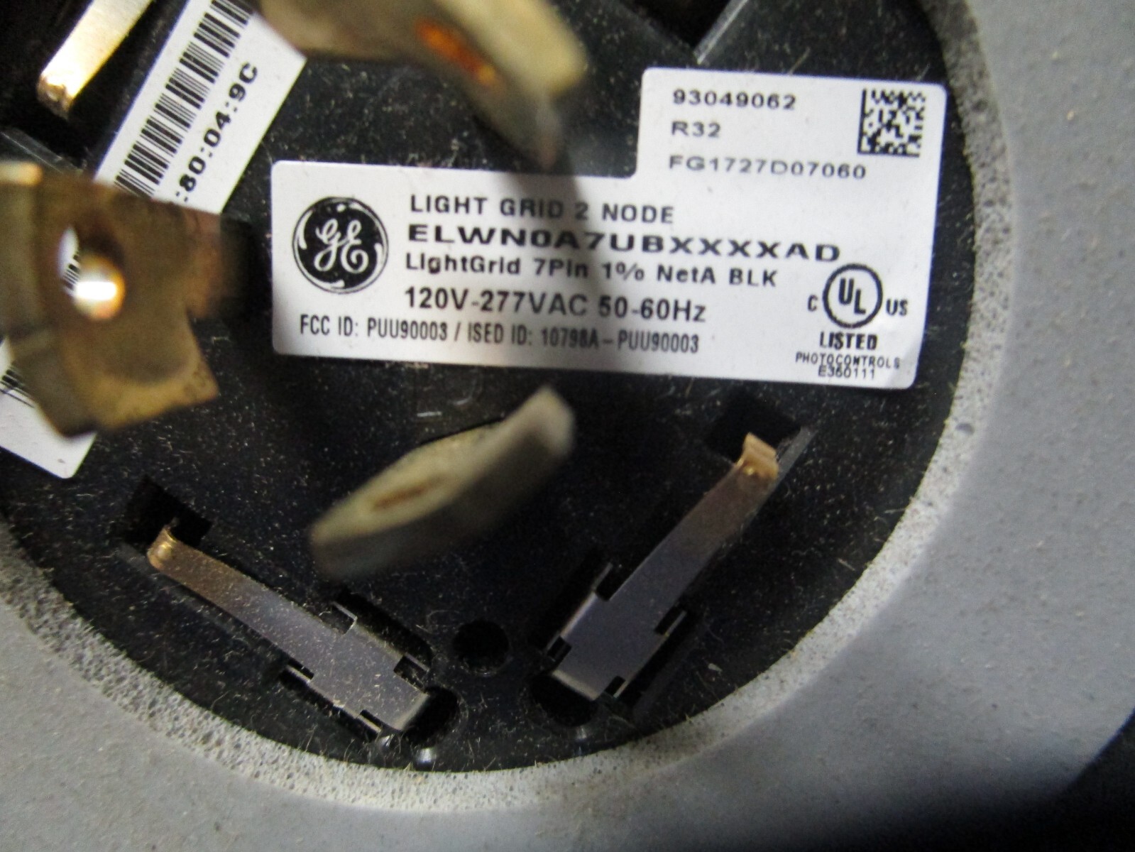 GE Lightgrid ELWN ELWN0A8U7XXXXAD 7-Pin; ANSI 120-277VAC