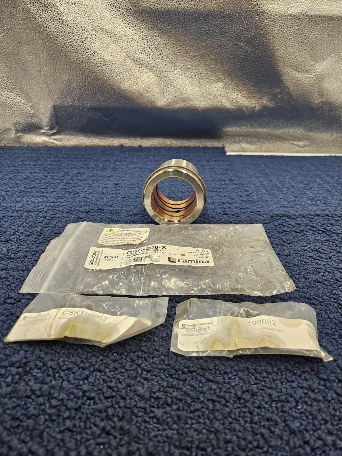 Lamina GSC-200-S Die Bushing Bronze PLT Short Shoulder Bushing