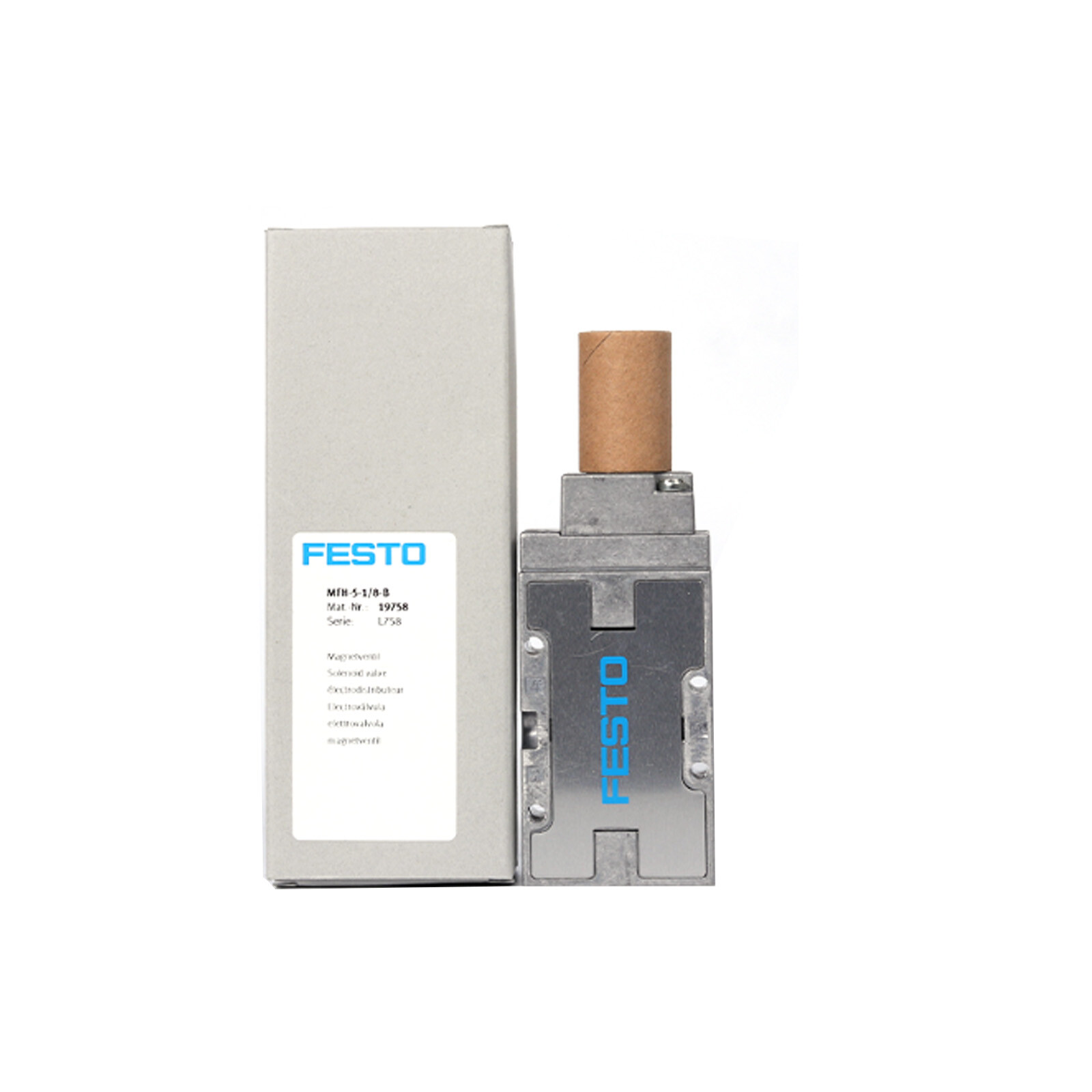 New In Box FESTO MFH-5-1/8-B 19758 Solenoid Control Valve