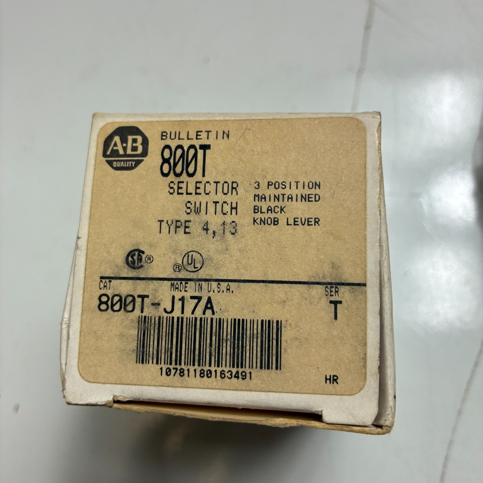 ALLEN BRADLEY 800T-J17A Position Selector Switch Type 4, 13 Position 3