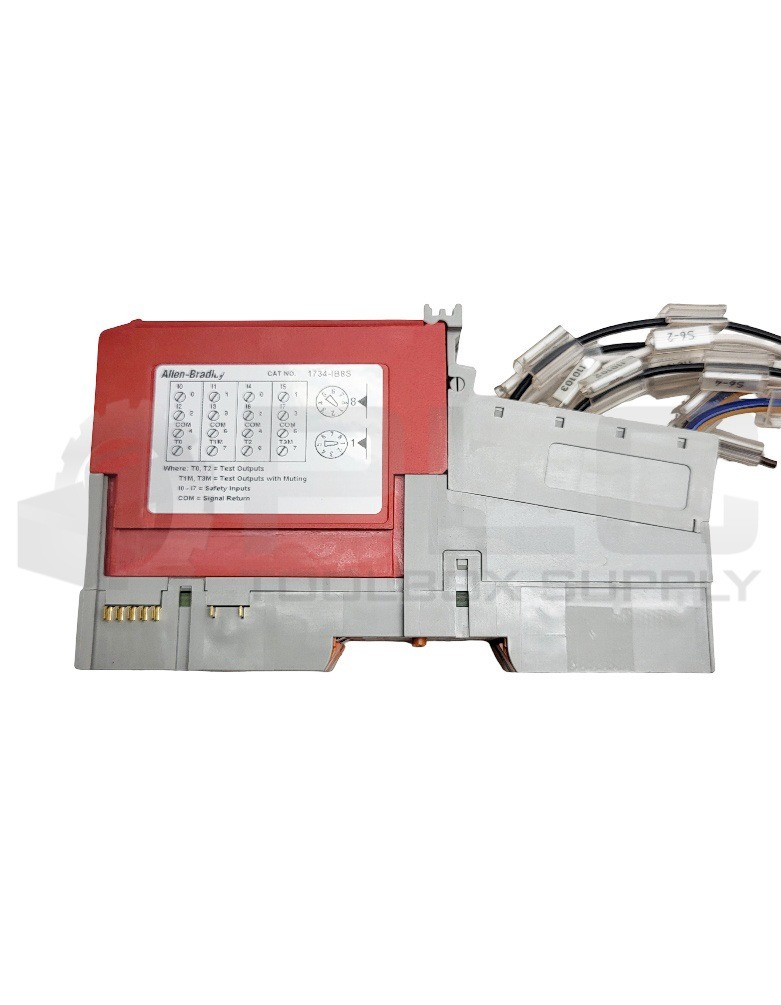 ALLEN BRADLEY 1734-MB /A TERMINAL BASE W/ (2) 1734-RTBS /A W/ 1734-IB8S /B