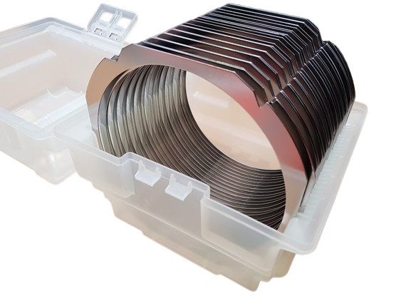 Entegris E400-083-101 Clear Multiple Wafer Carrier With 25 Film Frame Rings