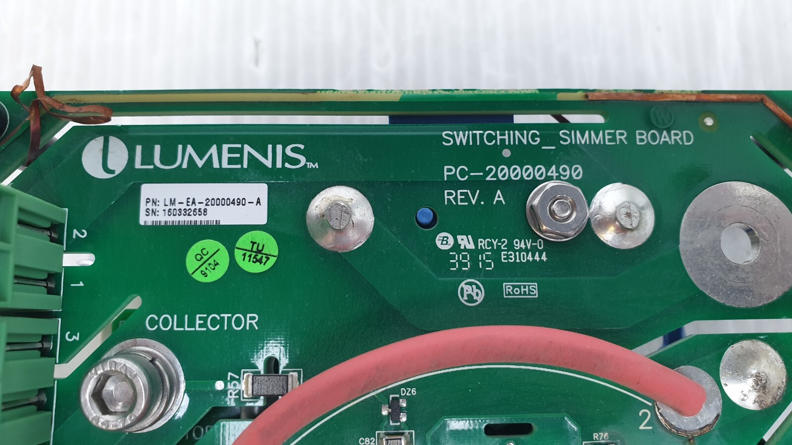 Lumenis LM-EA-20000490-A SWITCHING SIMMER BOARD P30 SWM ASSY SA-2001370
