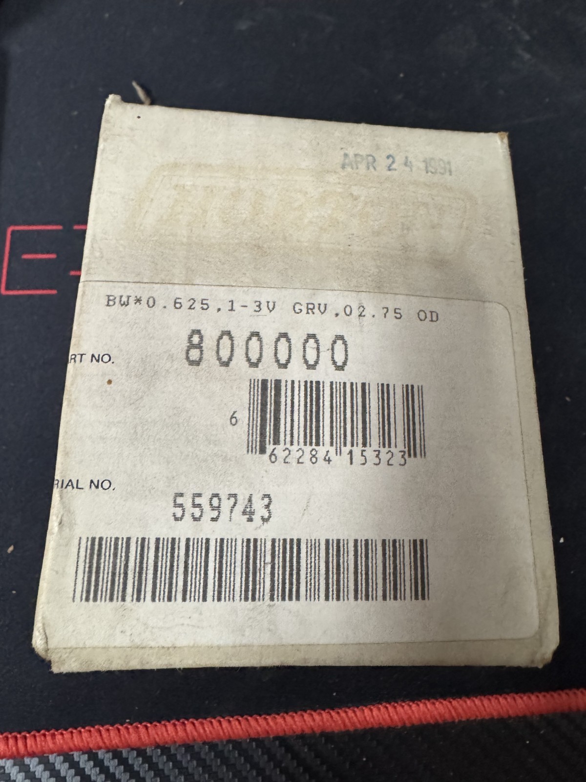 Horton 800000 BW*0.6251-3V GRV02.75 O