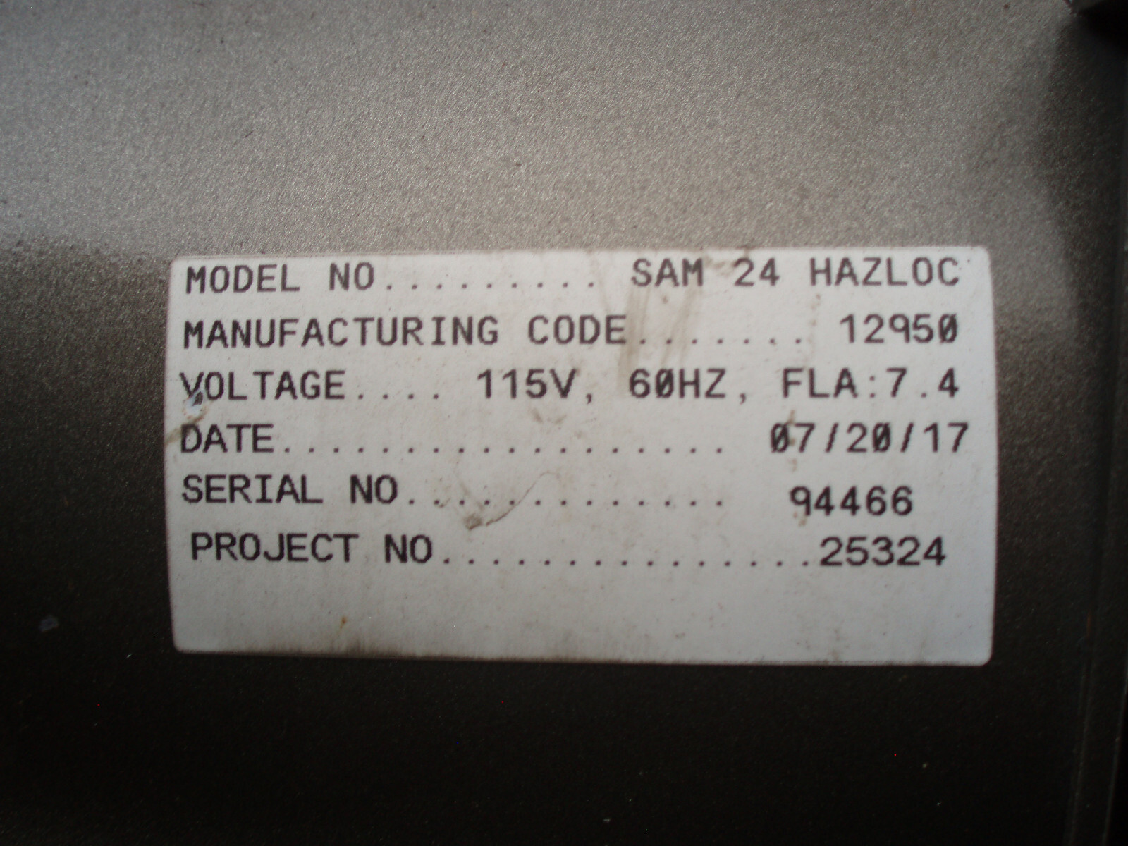 TWIN CITY FAN & BLOWER SIZE 75 TYPE DDF ARR 4 CLASS 1 WITH BALDOR 1/2 HP MOTOR