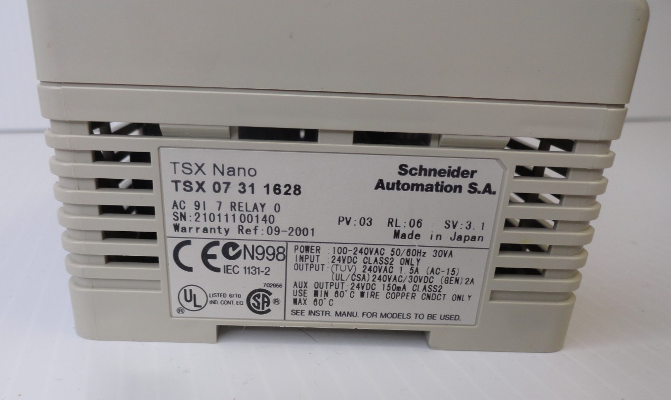 Schneider Automation Modicon TSX Nano TSX 07 31 1628