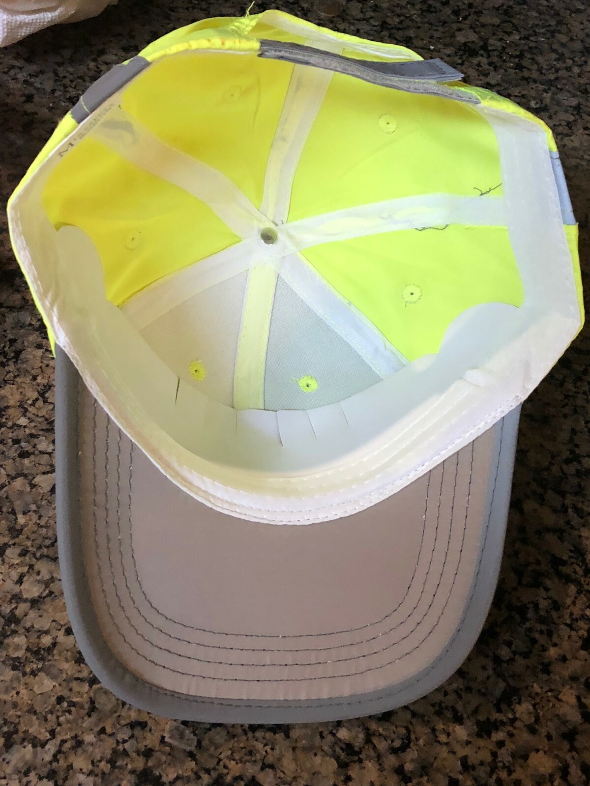 Hi Vis Reflective Cap Safety Baseball hat, flourescent Lime / Orange