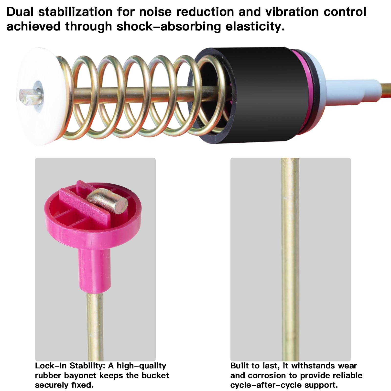 【2026 Upgraded】Washing Machine Shock Absorber Damper Kit – Replaces DC97-1635…