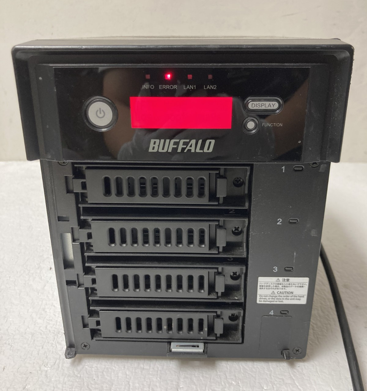 Buffalo TeraStation TS-XE8.0TL/R5 4-Bay Storage No HDDs/ Keys/ Covers *FOR PARTS