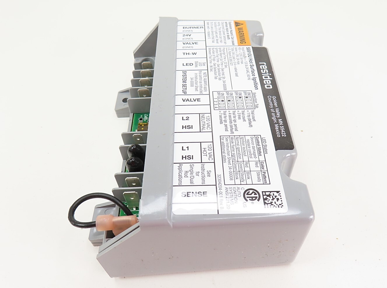 Resideo S8910U3000 Universal Hot Surface Ignition Module NEW IN BOX