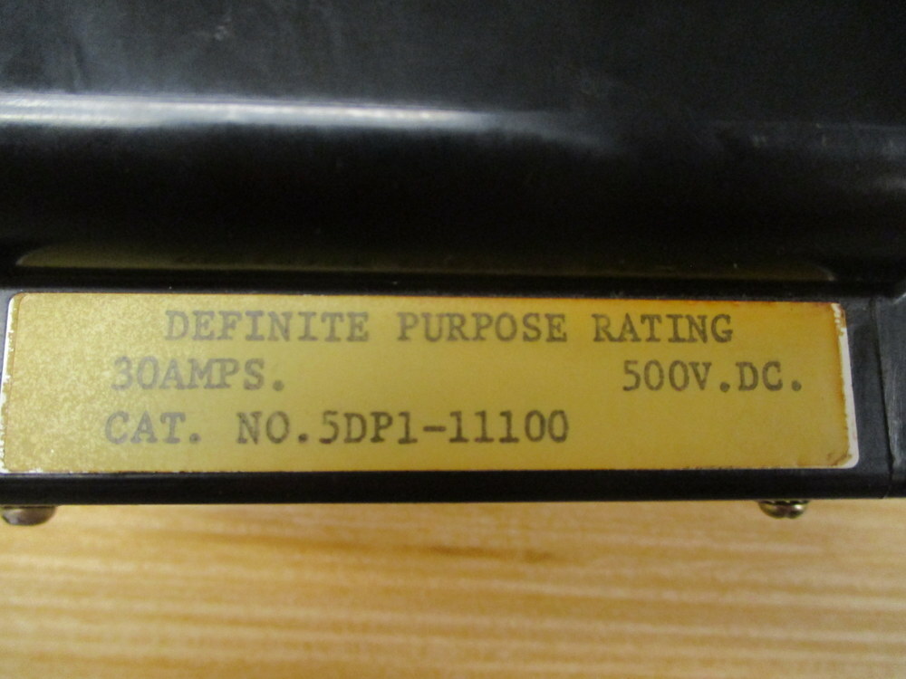 Ward Leonard 5DP1-11100 Contactor 5DP111100